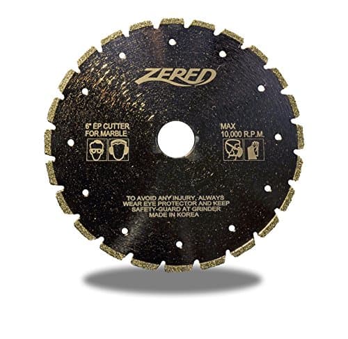 Zered J4EP5-V 5 in. Electroplated V - Slot Marble Blade For Angle Grinde