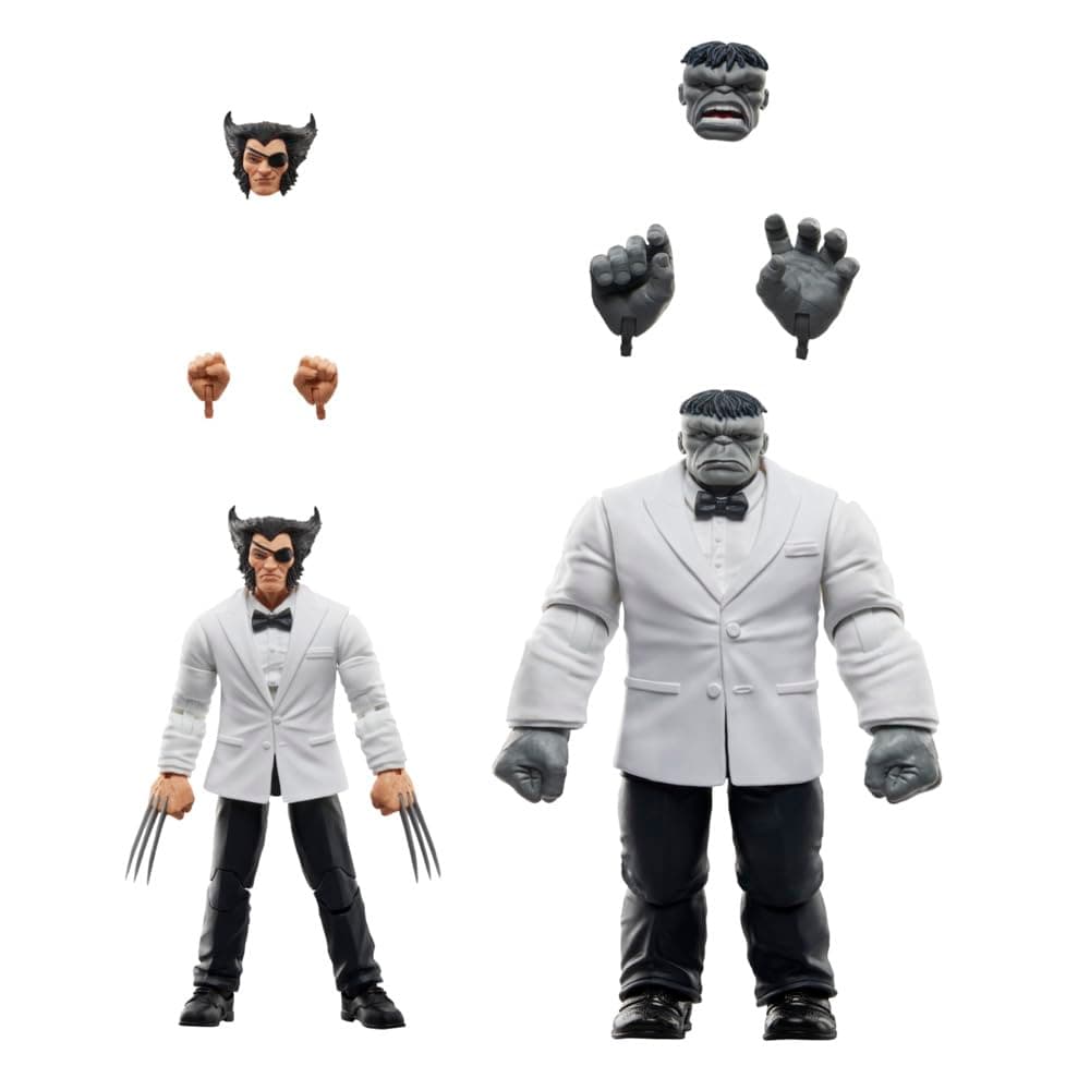 Marvel Legends Series Patch and Joe Fixit, Wolverine 50th Anniversary Comics Collectible 6-Inch Scale Action Figure 2-Pack