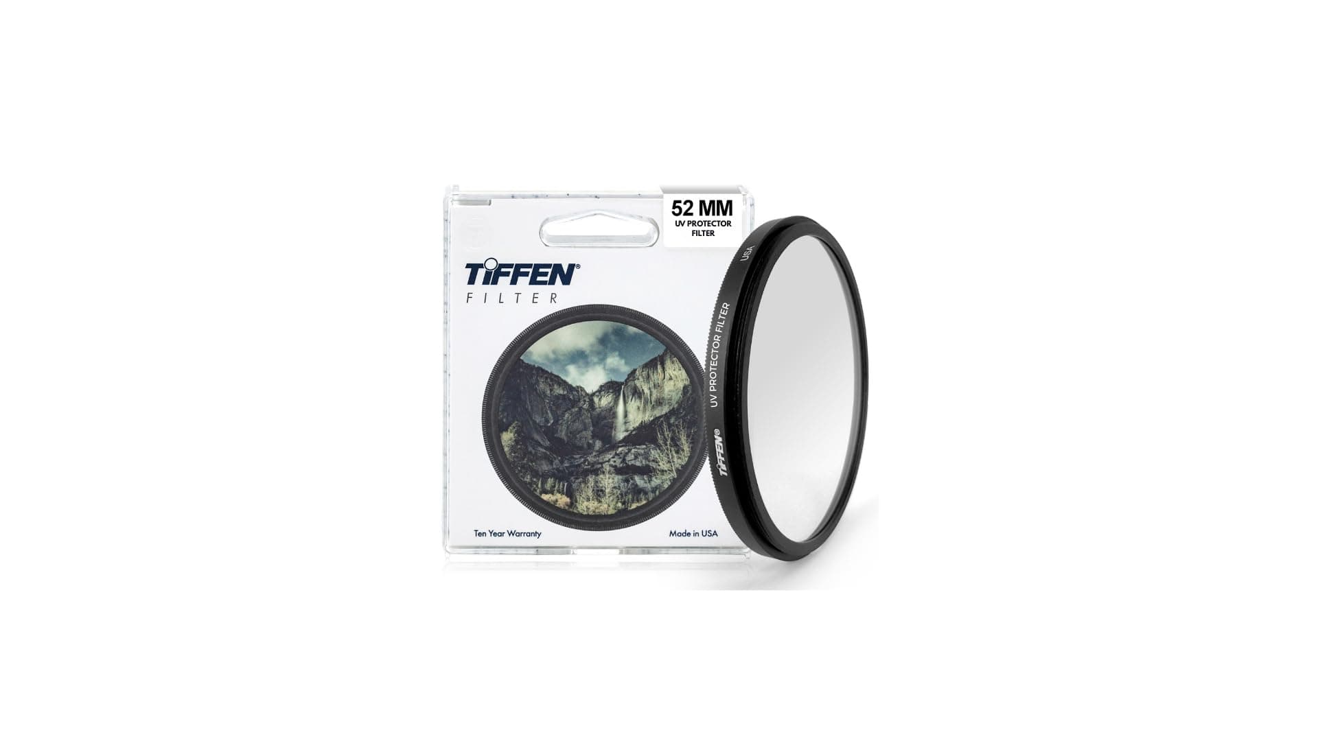 Tiffen 52UVP Slim 52mm UV Protection Filter for Camera Lens, Clear Optical Glass, Impact Resistant