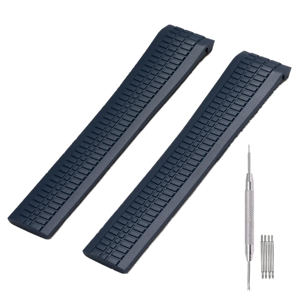 Adwoa Silicone Rubber Watch Band Strap Replacement for Patek Aquanaut Philippe - 21mm Watch Band Compatible with PP 5164A 5167A -Blue