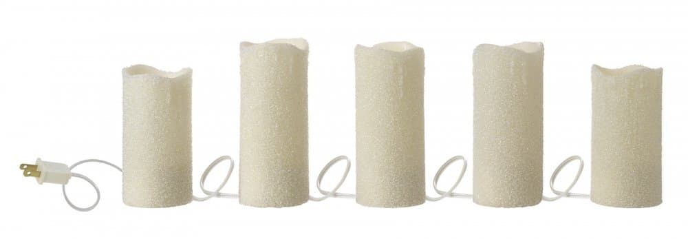 Large Beaded Pillar Candle Strand