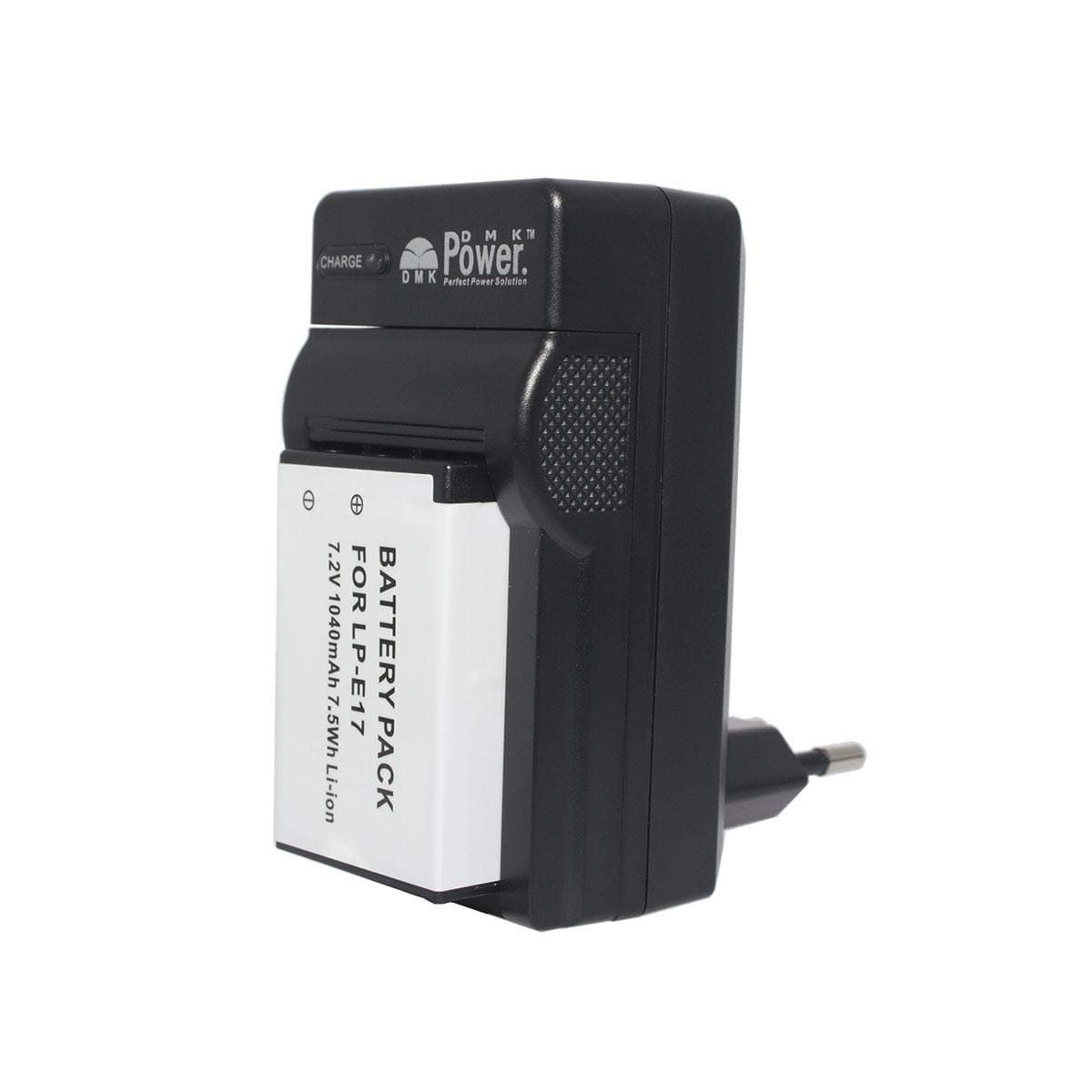 DMK POWER 1 x LP-E17 Battery and 1 x TC600E Charger for Canon LPE17, EOS M3, M5, M6, Rebel SL2, T6i Etc Cameras