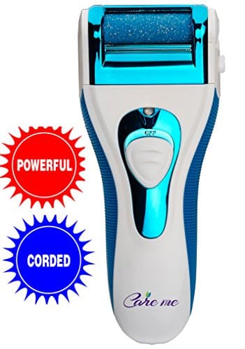 Electric Corded Callus Remover Powered by Electricity - Electronic Home Pedicure Foot File with Improved Extra Coarse Rollers -Dare to Compare with Emjoi Micro-Pedi Callus Shaver