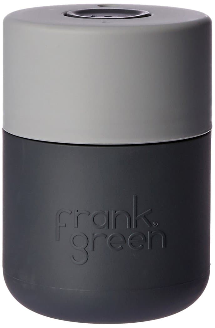 Frank Green SmartCup – Taza ANTIDERRAME pour Coffee/Te/Water, 12 oz Titanium Base, Lid Yellow