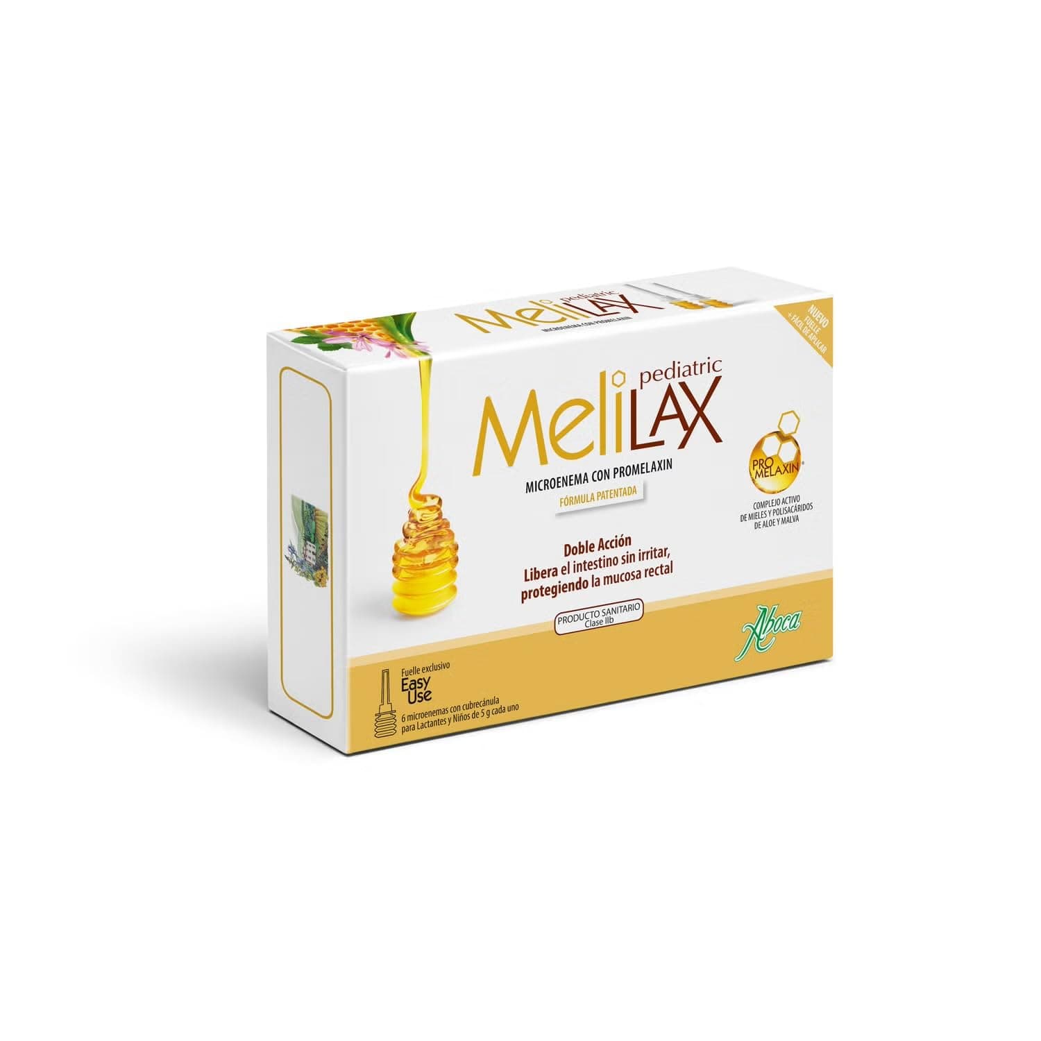 Aboca Melilax Pediatric 6 Micro Enemas for Infants and Children - Soothing Laxative