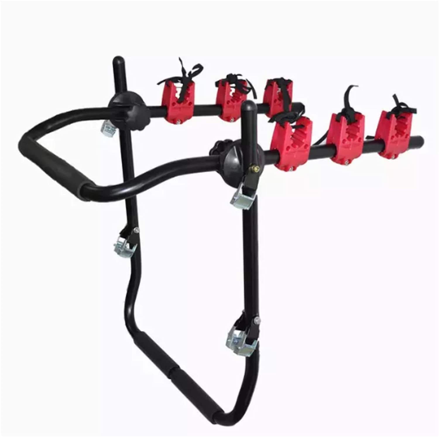 - Multifunctional Car Bicycle Rack for 3 Bicycles, Aluminum, Black