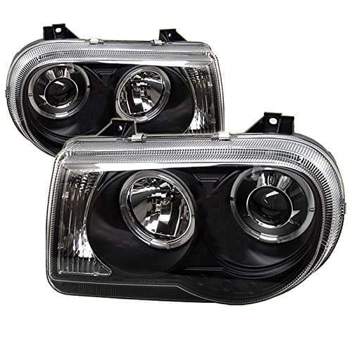Spyder Auto :: PRO-YD-C300C-HL-BK Chrysler 300C 05-10 Projector Headlights - LED Halo - LED ( Replaceable LEDs ) - Black - High H1 (Included) - Low 9006 (Not Included)
