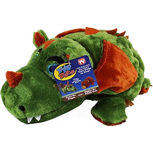 Flip Pets The amazing toy thats two pets in one For everyone! (Dragon/Grizzly Bear)