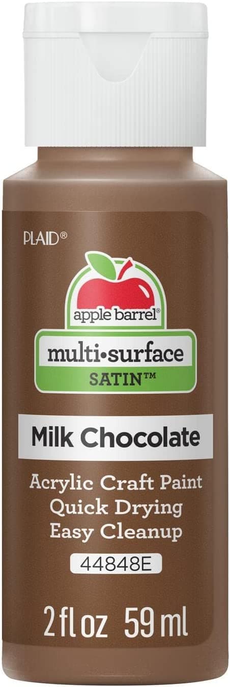 Multi Surface Acrylic Paint, 44848E, 2 Fl Oz (Pack of 1), Milk Chocolate-Pack of 1