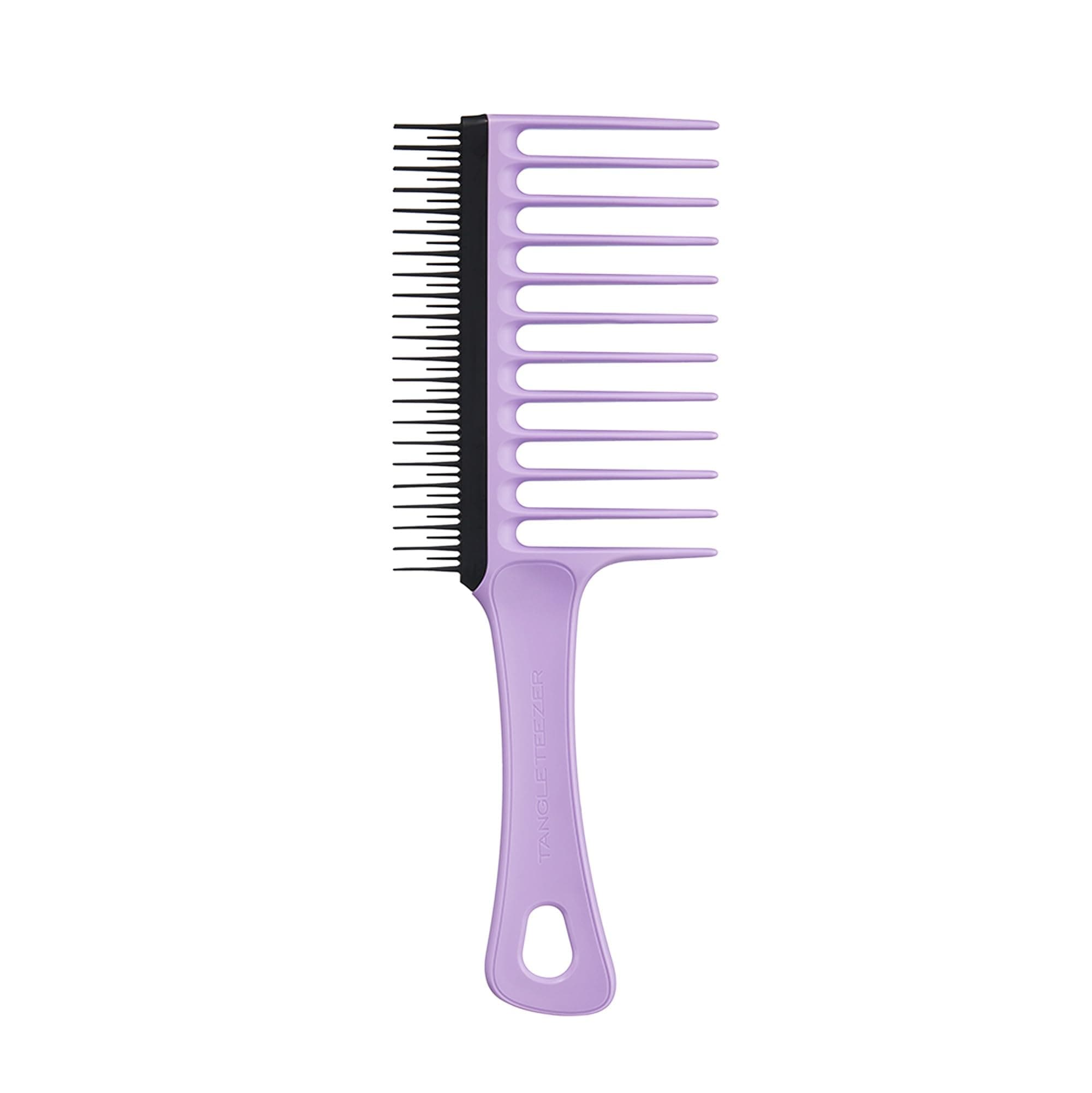 The Wide Tooth Comb for Curly Hair, Double-Sided Detangling Comb for All Hair Types, Wet and Dry Detangling, Lilac