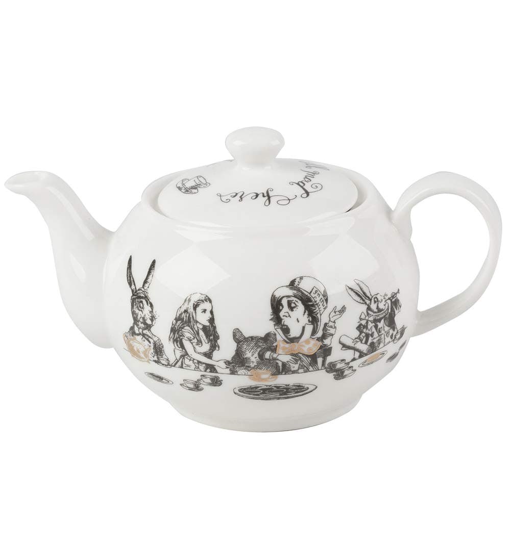 V&A Victoria & Albert Alice in Wonderland Mini Teapot, White
