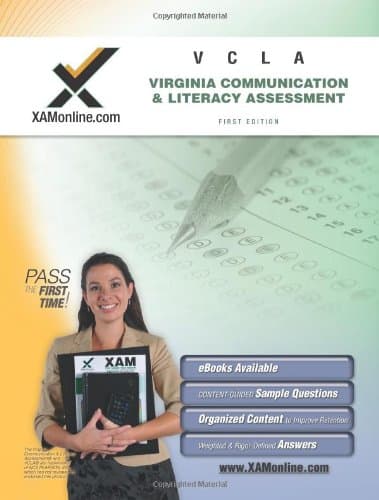VCLA Communications and Literacy Assessment Teacher Certification Test Prep Study Guide (XAMonline Teacher Certification Study Guides)
