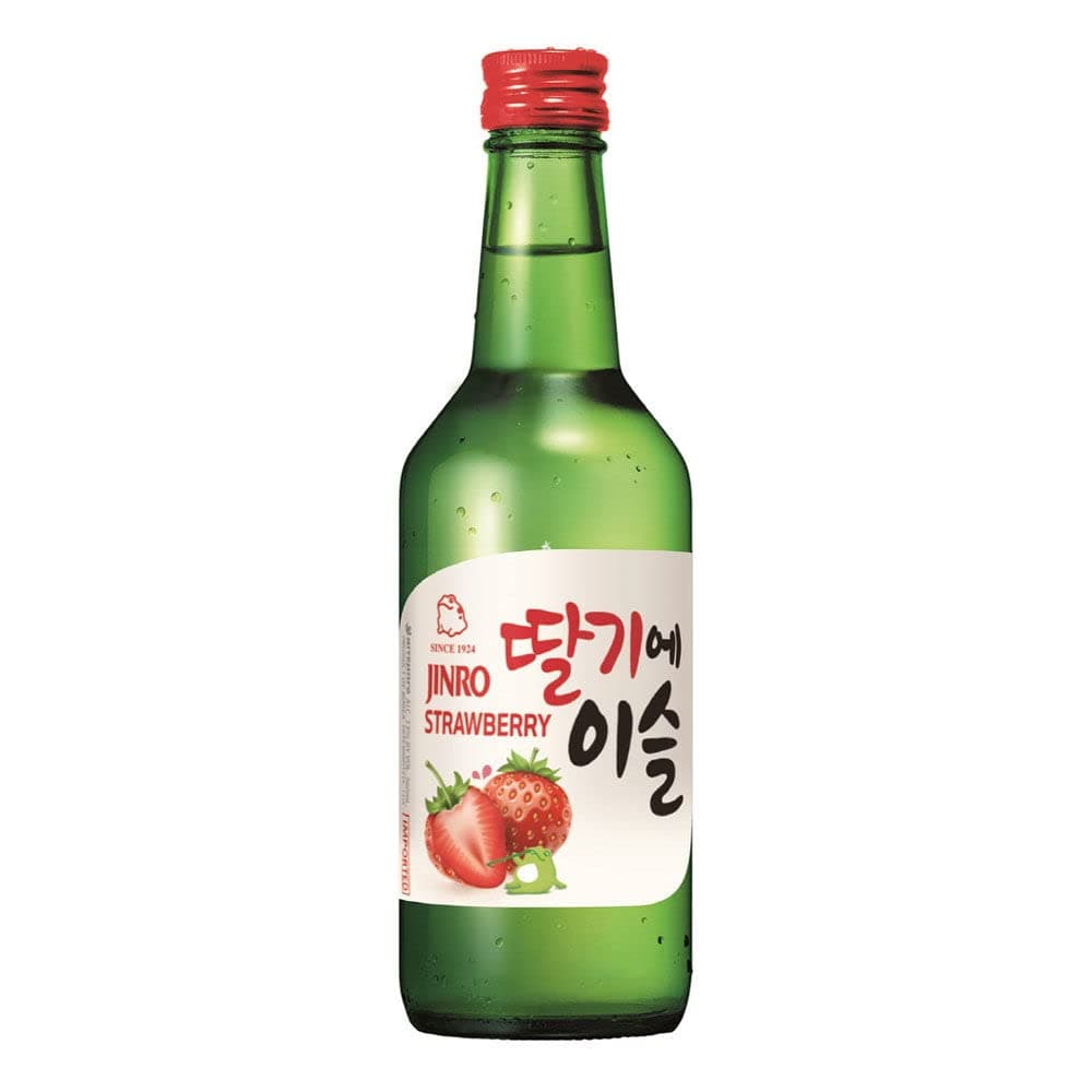 Jinro Chamisul Soju - Strawberry Flavour 350ml 13% Alc./Vol