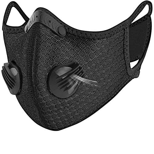 SENLIYA Dust Mask with 2PC Filters Sports Face Mask Reusable Activated Carbon Half Face Mask for Workout Running Motorcycle Mountain Bike Cycling Mask for Men and Women