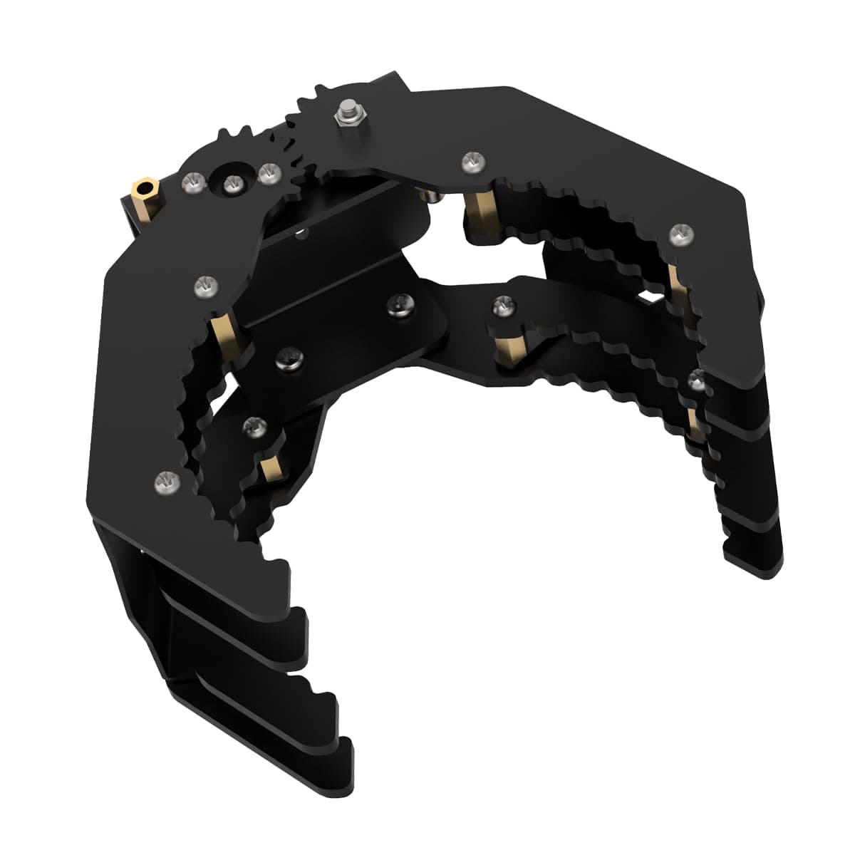 Mechanical Robot Arm Claw/Gripper Robot Gripper (Black Mechanical Claw Without servo)