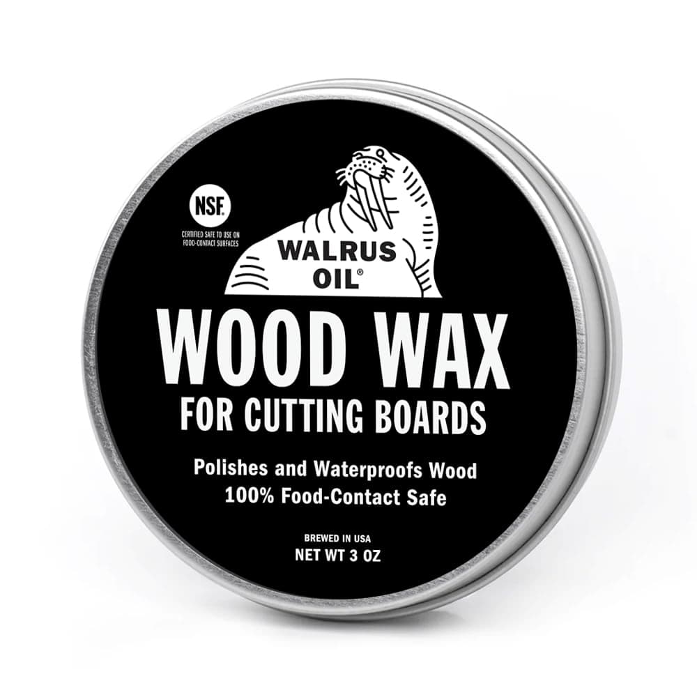 WALRUS OIL - Wood Wax, 3 oz Can, FDA Food-Safe, Cutting Board Wax and Board Cream