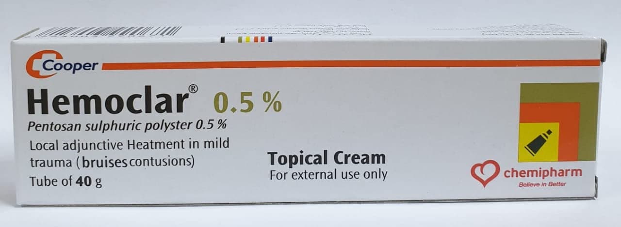 Dunia Hemoclar Bruises, Trauma and Hematoma cream 40 Grams