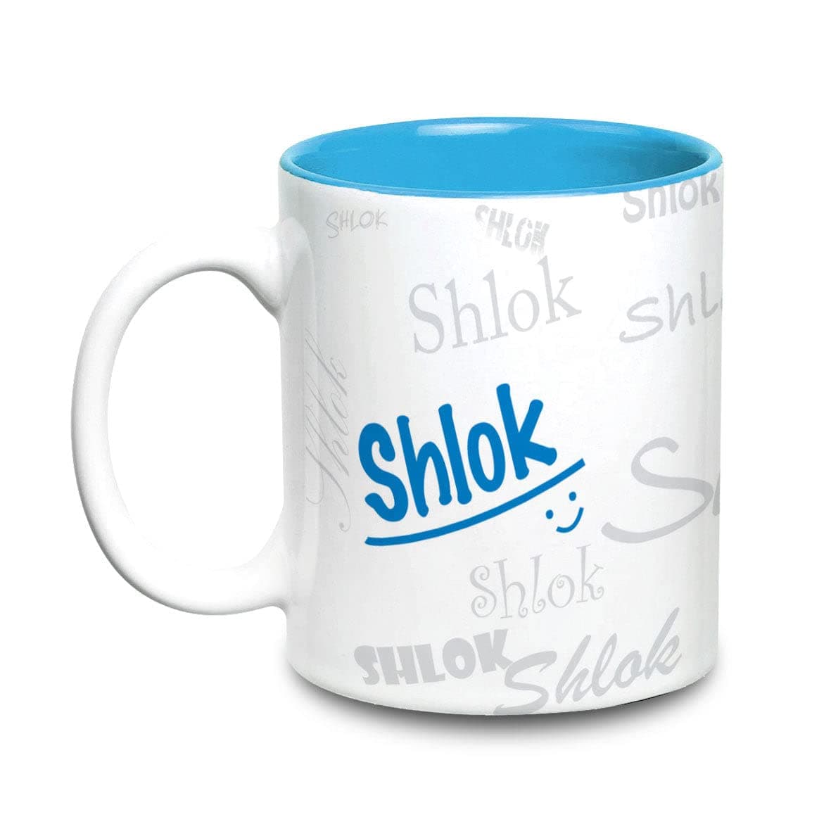 Hot Muggs Me Graffiti Mug - Shlok Personalised Name Ceramic, 315ml, 1 Unit