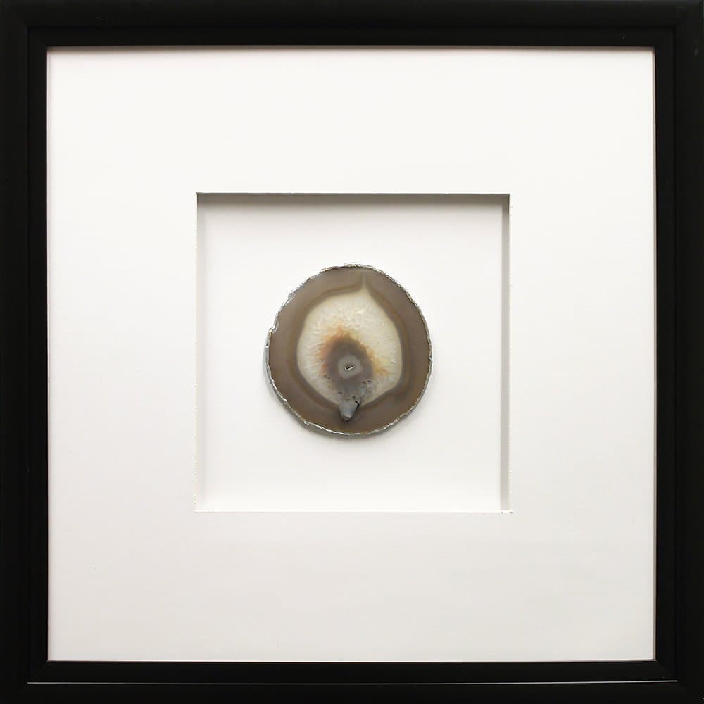 FA106047 Framed Natural Agate Slice Print Painting Artwork