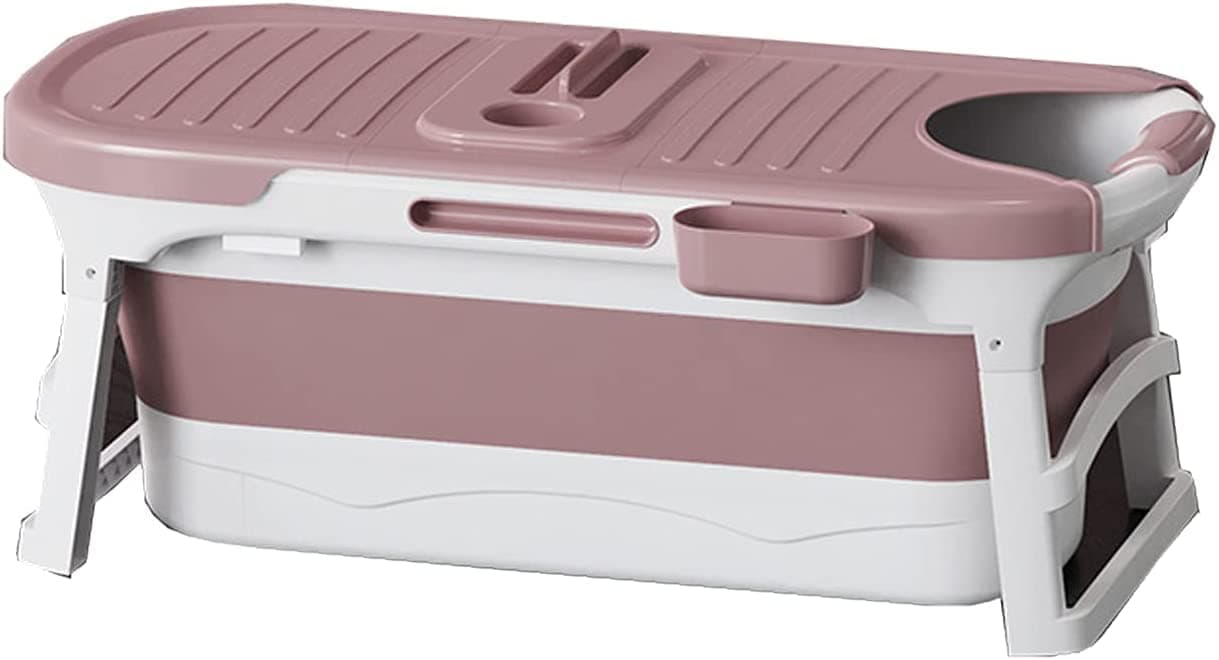 EUAO Portable Bathtub for Home Foldable Bathtub for Adults Baby Toddlers, Soaking Tub in Shower Stall Hot Water SPA Bath Tub,Plastic Soaking Tub Shower Stall Bathtub, PP and TPE Material,10kg