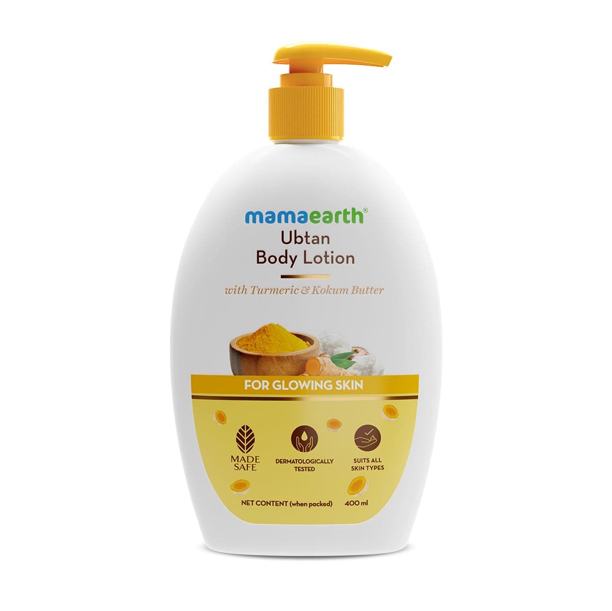 Mamaearth Ubtan Body Lotion with Turmeric & Kokum Butter 400 ml