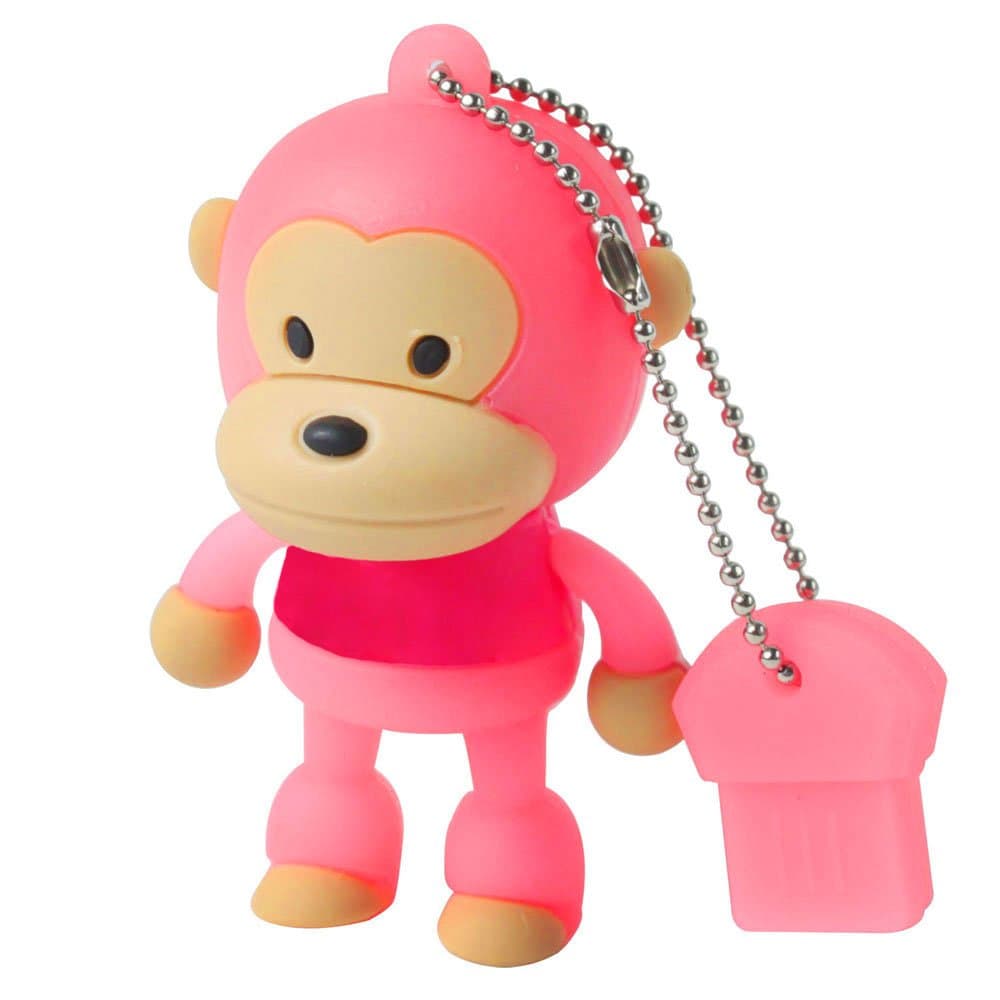 Baby Milo Monkey 4gb USB Flash Drive - Pink