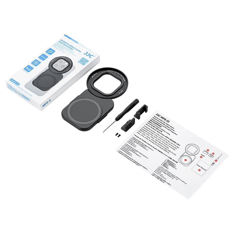 67mm Universal Magnetic Lens Filter Adapter for iPhone 16 Pro 15 Pro 14 Pro 16 Pro Max 15 Pro Mx 14 Pro Max, Phone Lens Filter Ring with 1/4" Screw & Cold Shoe for Vlogging Video Record