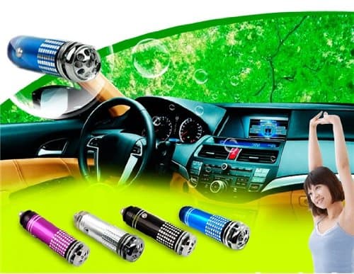 Mini 2 in 1 Ozone and Anion Car Oxygen Bar (Blue)