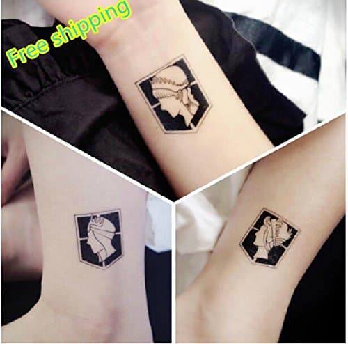 Attack on Titan City Wall Tattoo Stickers Cosplay Props figure toy-3piece