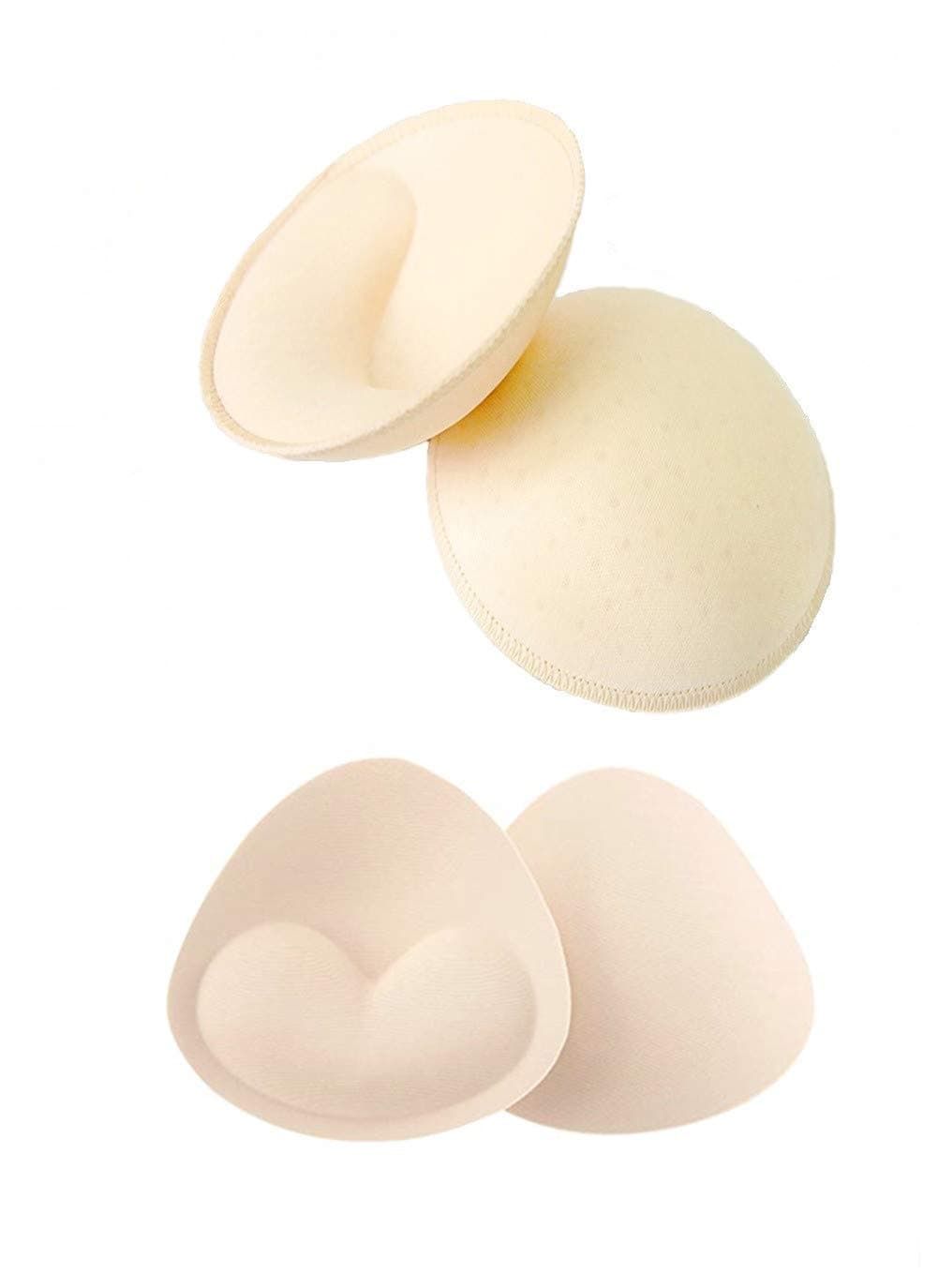 Bra Pads Bikini Pad Bra Inserts Push-up Pad, Triangle Shape, Beige, Size No Size
