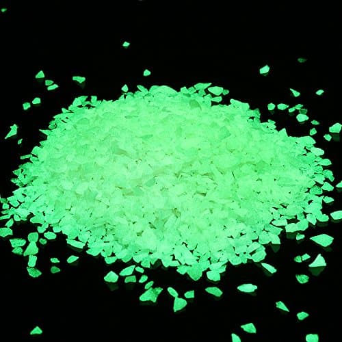 Alan Stone Glow in The Dark Home and Garden Fish Tank Aquarium Decorative Sand Gravel Rock (3-5mm, Red)
