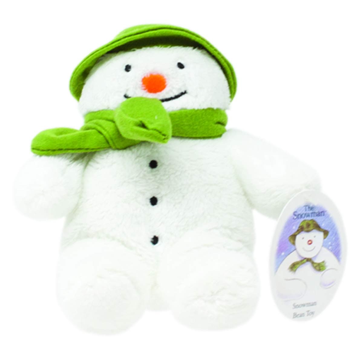 Rainbow Designs Snowman Bean Toy for Newborn 15cm (White)