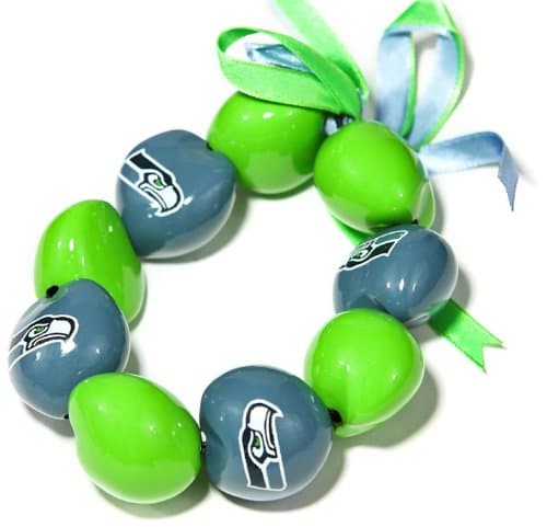 NFL Seattle Seahawks Go Nuts Kukui Nut Bracelet