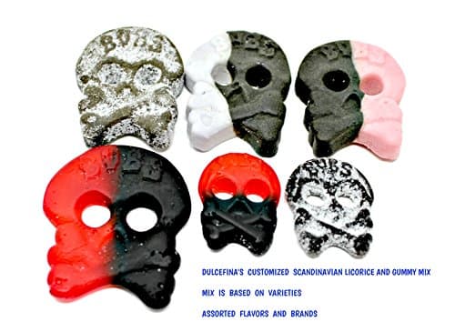 Dulcefina, Bubs Assorted Swedish Licorice Skull And Gummi Mix (2.200 Lbs)