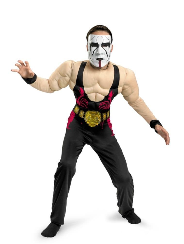 WWE Sting Muscle Child Costume Size 10-12 Large