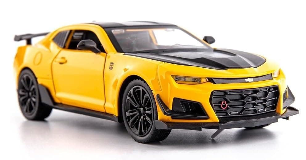 Sky Tech Chevrolet Camaro 1:32 Model Car Exclusive Alloy Metal Pull Back Die-cast Car Diecast Metal Pullback Toy car with Openable Doors & Light, Music Best Gifts Toys for Kids【Colors as Per Stock