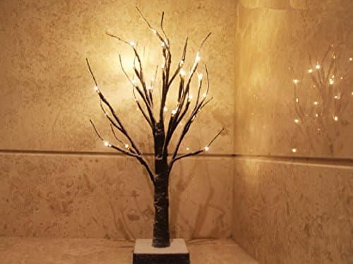 FestalED 17.7 Inch 24 LED Snow Bonsai Decorative Light, Tabletop Led Light,Battery Powered