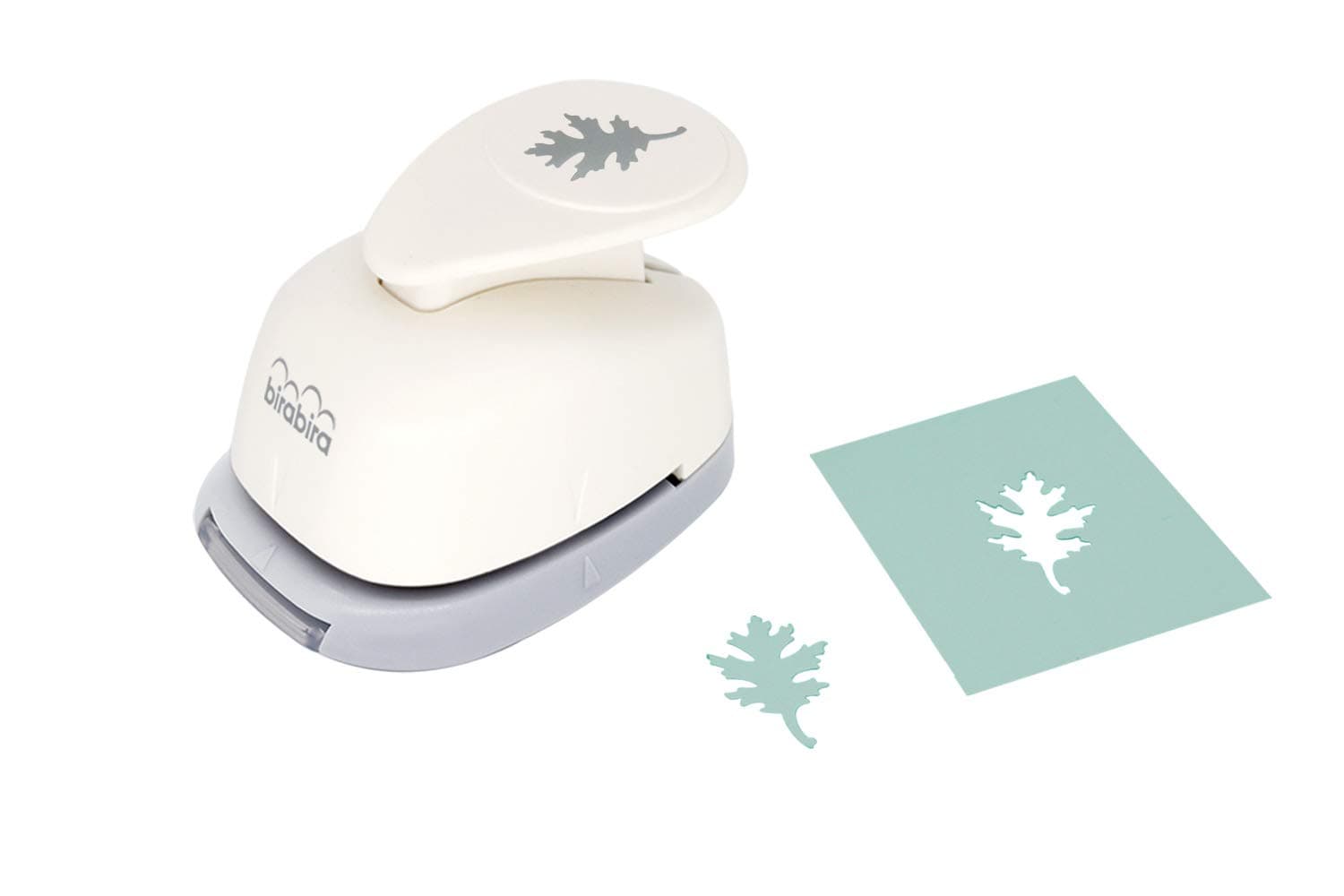 Bira Craft 1 inch Oak Leaf Lever Action Craft Punch, Autumn Punch, Leaf Punch for Paper Crafting Scrapbooking