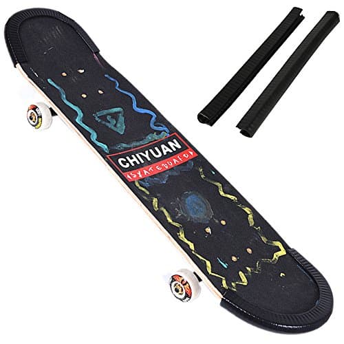 Wolpark 2 Packs Skateboard Longboard Nose Guard and Tail Guard Skateboard Deck Guards Protector,Longboard Deck Edge Protection for Kids, Boys, Girls, Youths, Beginners