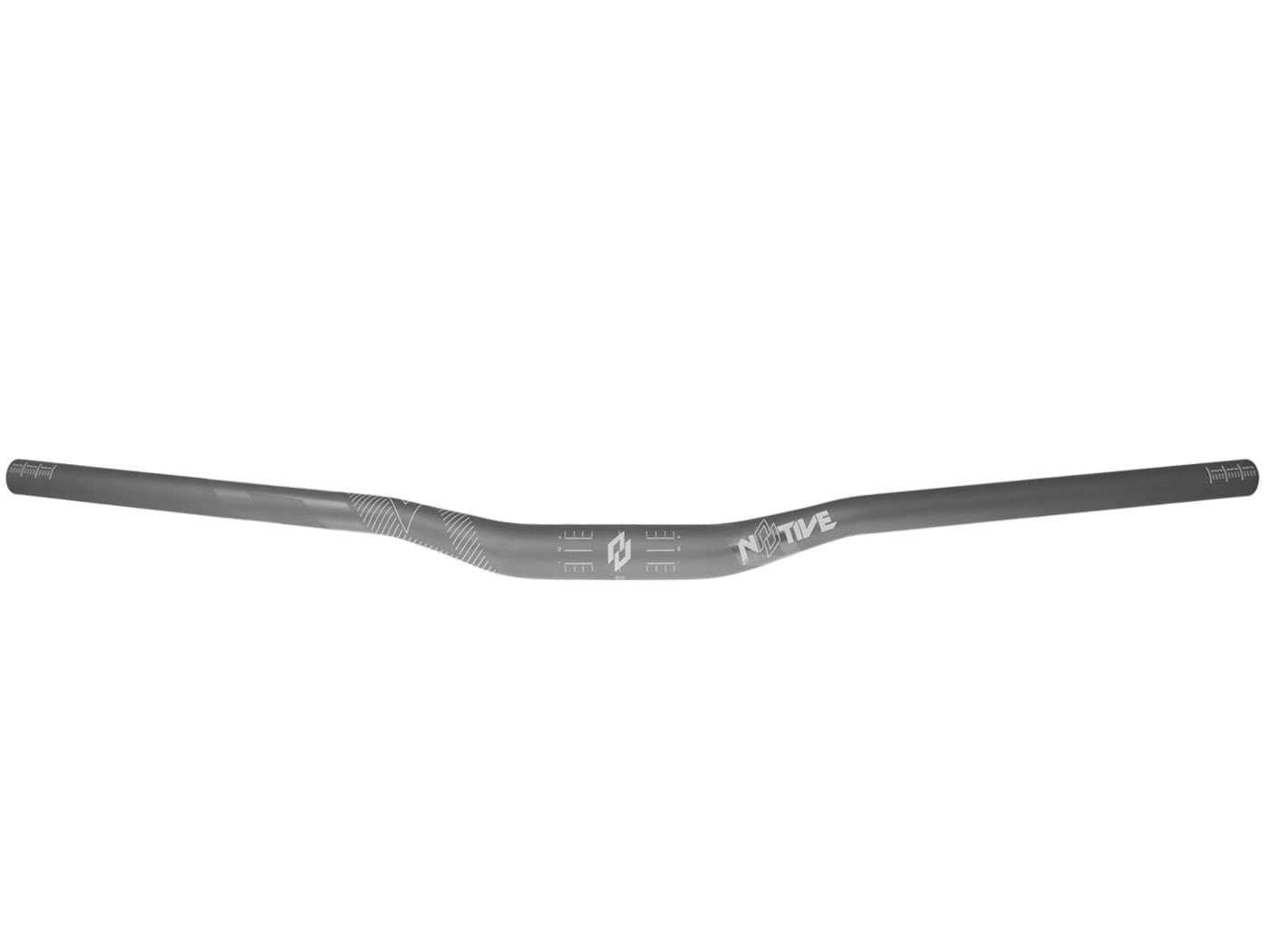 AL7075 N8TIVE Handlebar 31.8 x 740 x 20 MM, 5° Rise Up - 7° Backsweep-Grey