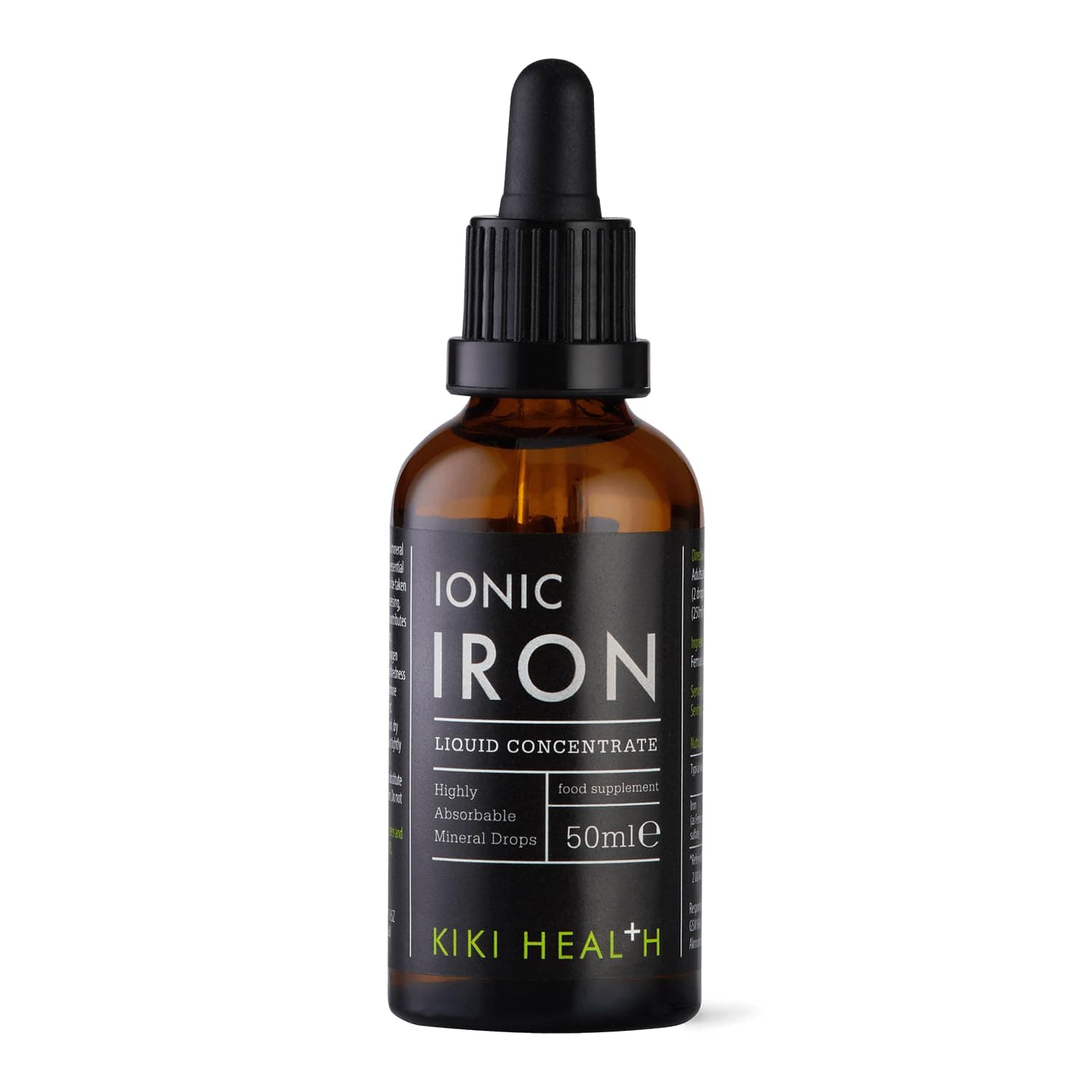 Kiki Health Ionic Iron Liquid Concentrate, 50Ml | Highly Absorbable For Optimal Mineral Balance | 100% Natural Minerals Extracted