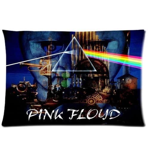 Wowarts Custom Pink Floyd Pyramid Dark Side of The Moon Zippered Pillow Case 20x30 (Twin Sides Print)