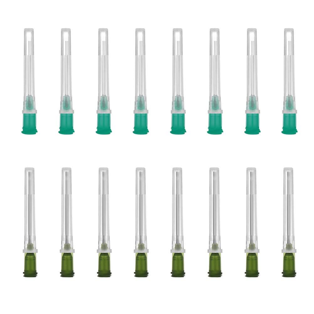 Shintop Syringe Needles, 100 Pack Blunt Needle Tips Lure Lock with Syringe Caps for Refilling Liquid, Inks and Syringes