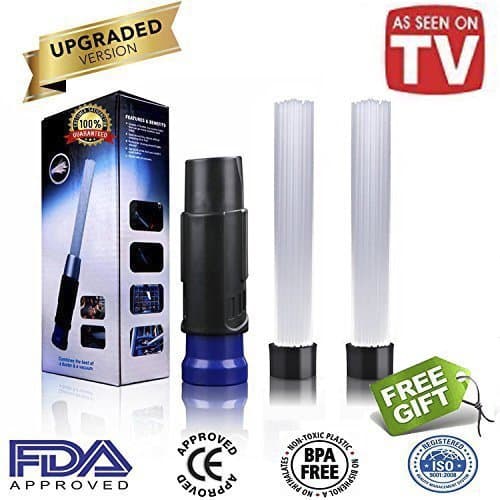 Universal Vacuum Cleaner Attachment, Dust Brush Interface Tool, Dirt Remover with Strong Suction, Flexible Tube Cleaning Tool for Car,Corners, Pets, Drawers,Home with 2 Straws Switch Head