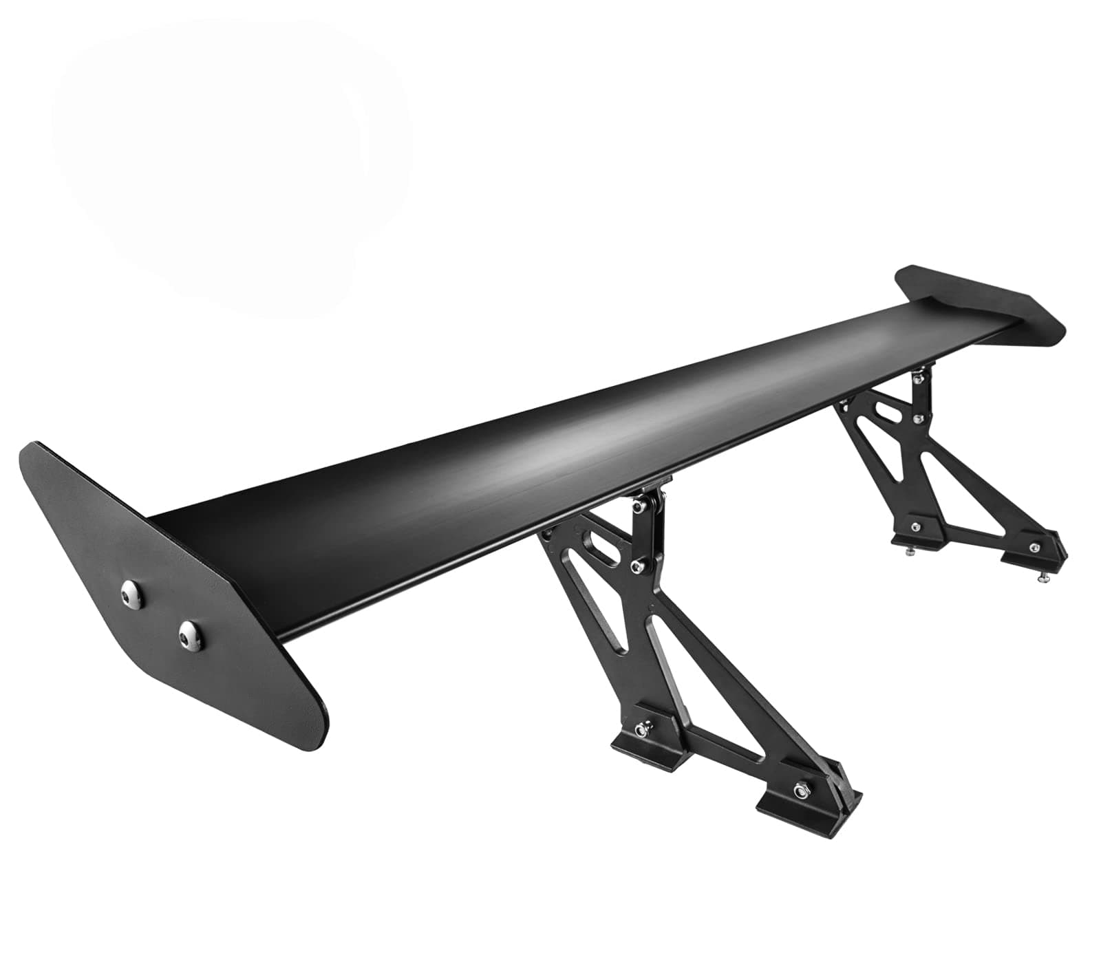 Single Rear GT Wing 43.3inch GT Wing Spoiler Adjustable Angel Single-Deck Aluminum Spoiler Universal Aluminum Car Rear Wing