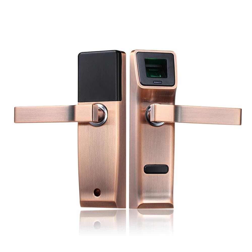 Biometric Electronic Door Lock Fingerprint Password Mechanical Key Digital Code Keyless Lock, right