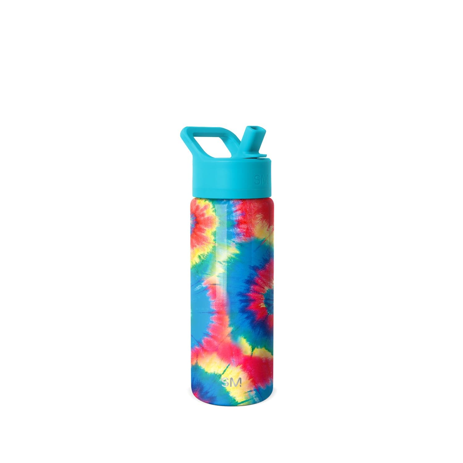 Simple Modern Kids Summit Water Bottle with Straw Lid | 18oz Stainless Steel Tumbler for Toddlers, School | Tie-Dye