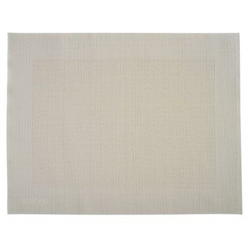 Saleen Placemat Frame in cream white, Polyester, 42 x 32 x 0.2 cm