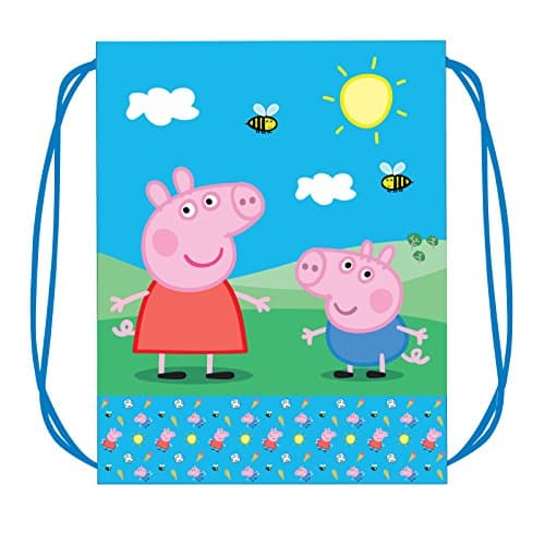 Rosman Gym Drawstring Bag Backpack for Kids with Peppa Pig