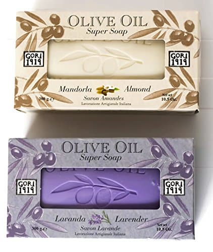 Savon Beauty Soap Bundle: (1) 10.5oz Lavender Bar, (1) 10.5oz Almond Bar